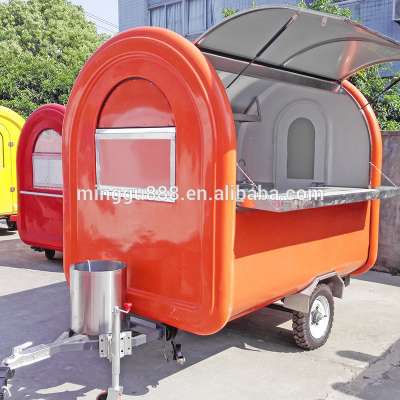 cheap hot dog food vending trailer bike trailer/kiosk food cart with wheels mini truck food/cupcake vending machine