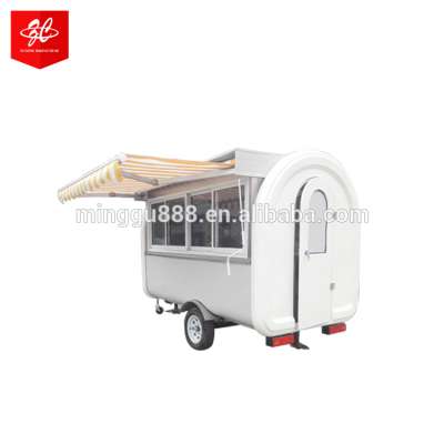 Street snack vending equipment coffee food trailer hot dog carts mobile food trucks for sale